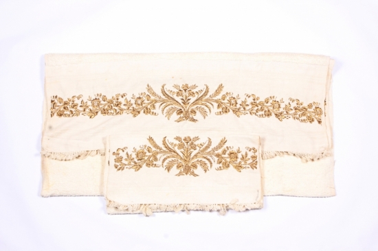 OSMANLI İKİ ADET HAVLU 19. yy.sonu - 190 x 100 - 110 x 52 cm.